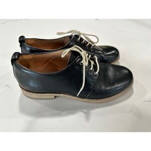 Clarks Artisan Black Leather Lace Up Oxford Shoes Women's Size 6.5‎ D